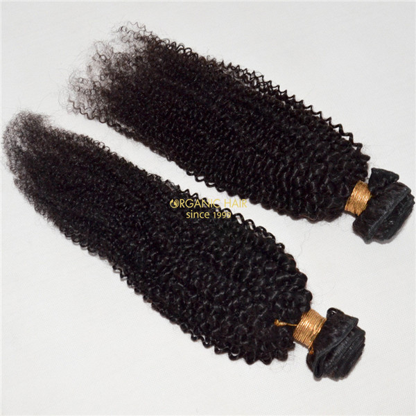 Cheap afro kinky curly human hair extensions for UK market black women 